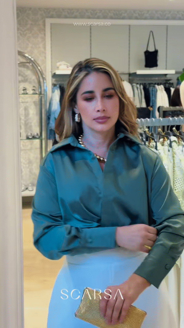 💚 Luxe Fold – Where Satin Meets Street Chic - Image 4